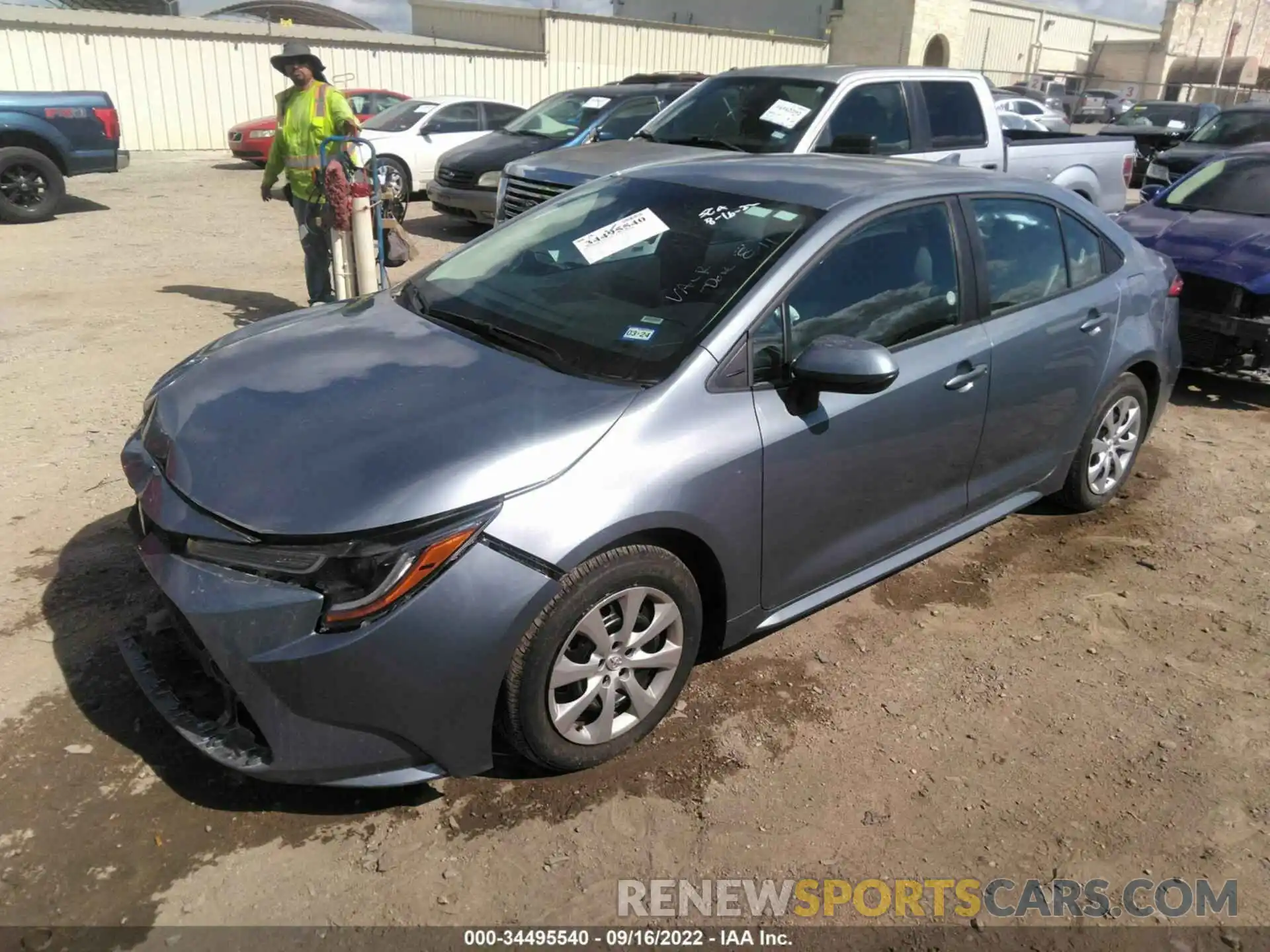 2 Photograph of a damaged car 5YFEPMAE0NP321469 TOYOTA COROLLA 2022