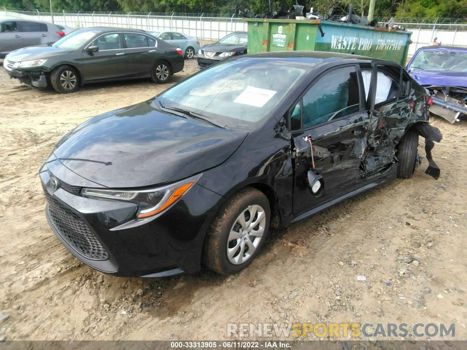 2 Photograph of a damaged car 5YFEPMAE0NP328261 TOYOTA COROLLA 2022