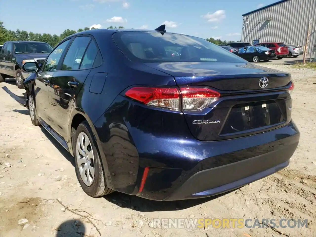 3 Photograph of a damaged car 5YFEPMAE0NP334626 TOYOTA COROLLA 2022