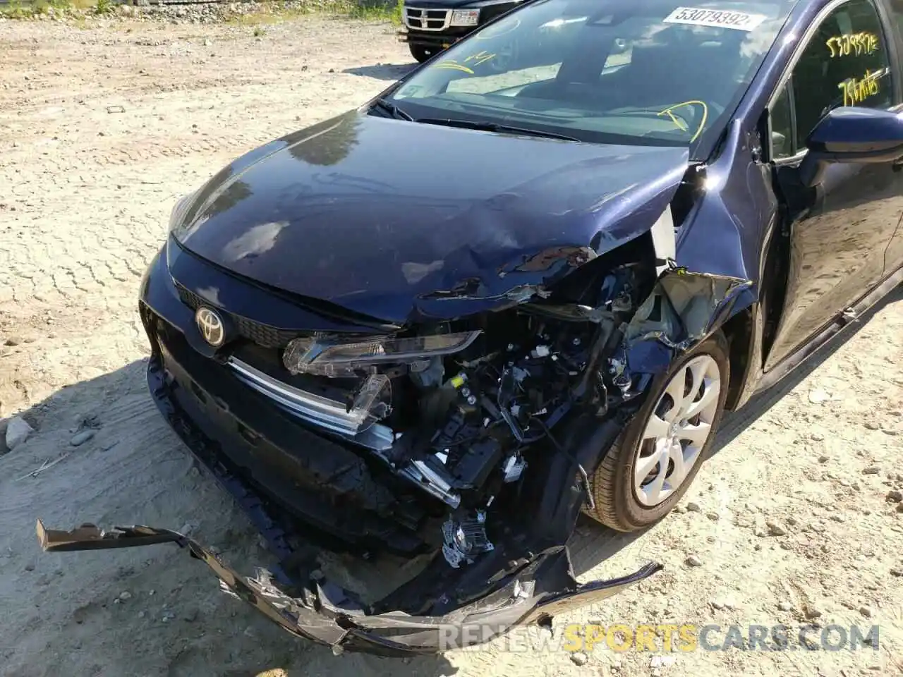 9 Photograph of a damaged car 5YFEPMAE0NP334626 TOYOTA COROLLA 2022