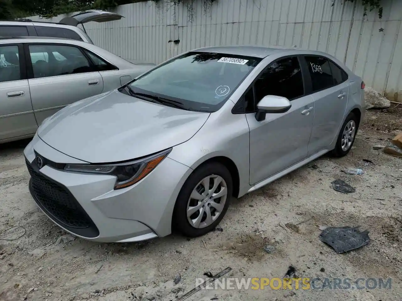 2 Photograph of a damaged car 5YFEPMAE0NP335758 TOYOTA COROLLA 2022