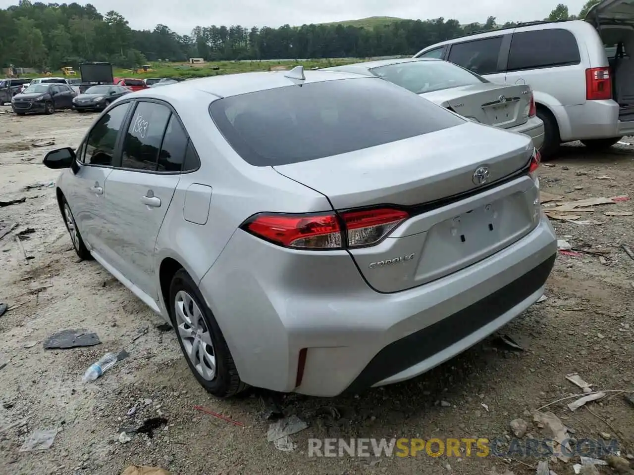 3 Photograph of a damaged car 5YFEPMAE0NP335758 TOYOTA COROLLA 2022