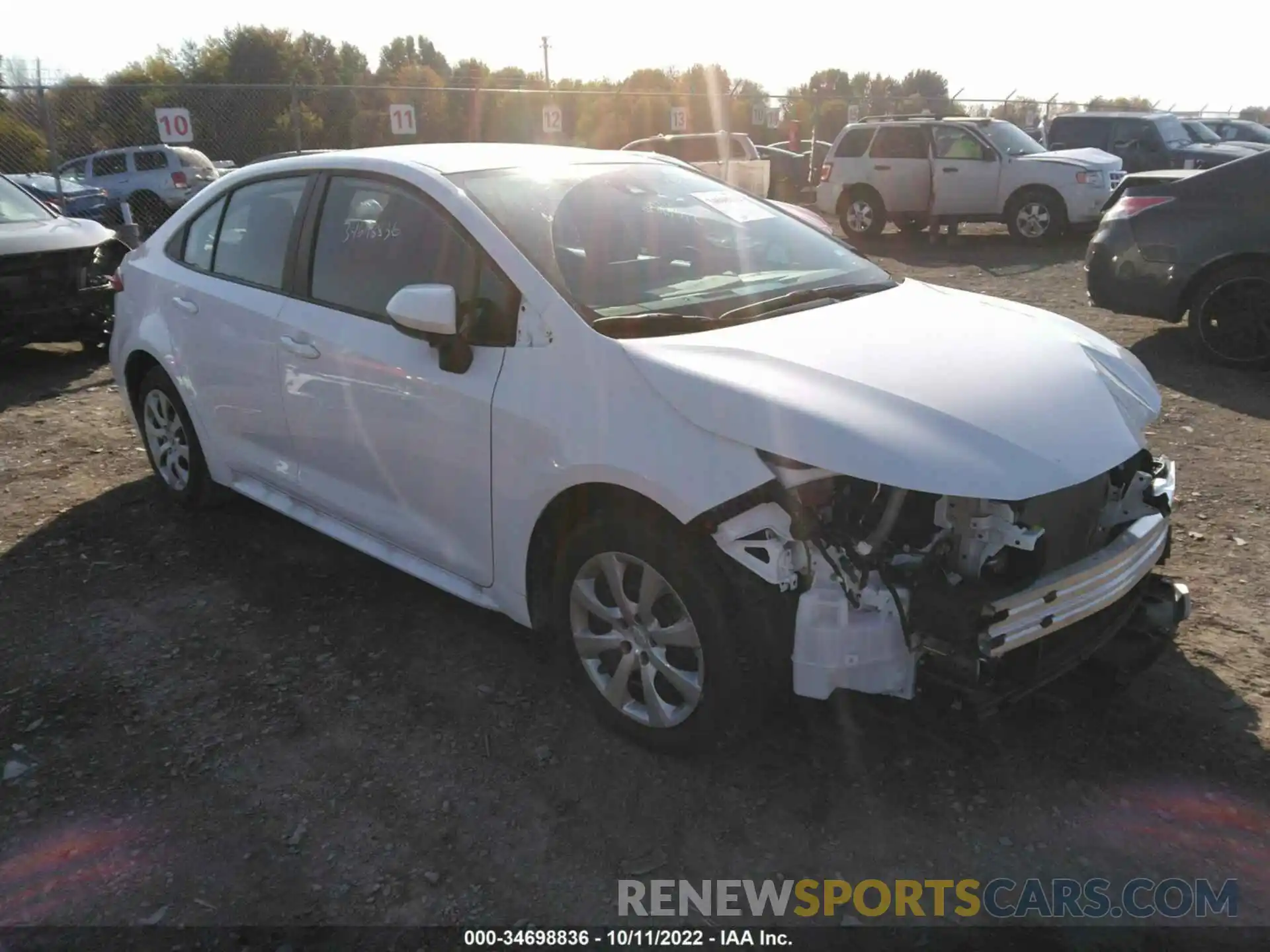 1 Photograph of a damaged car 5YFEPMAE0NP342306 TOYOTA COROLLA 2022