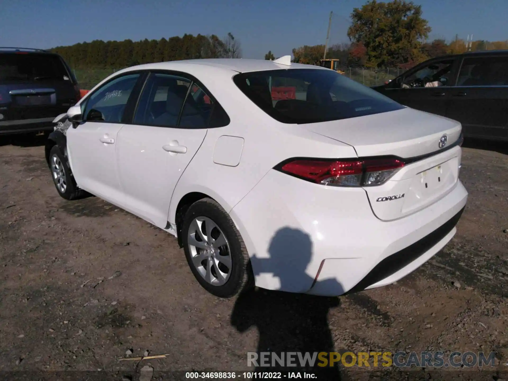 3 Photograph of a damaged car 5YFEPMAE0NP342306 TOYOTA COROLLA 2022