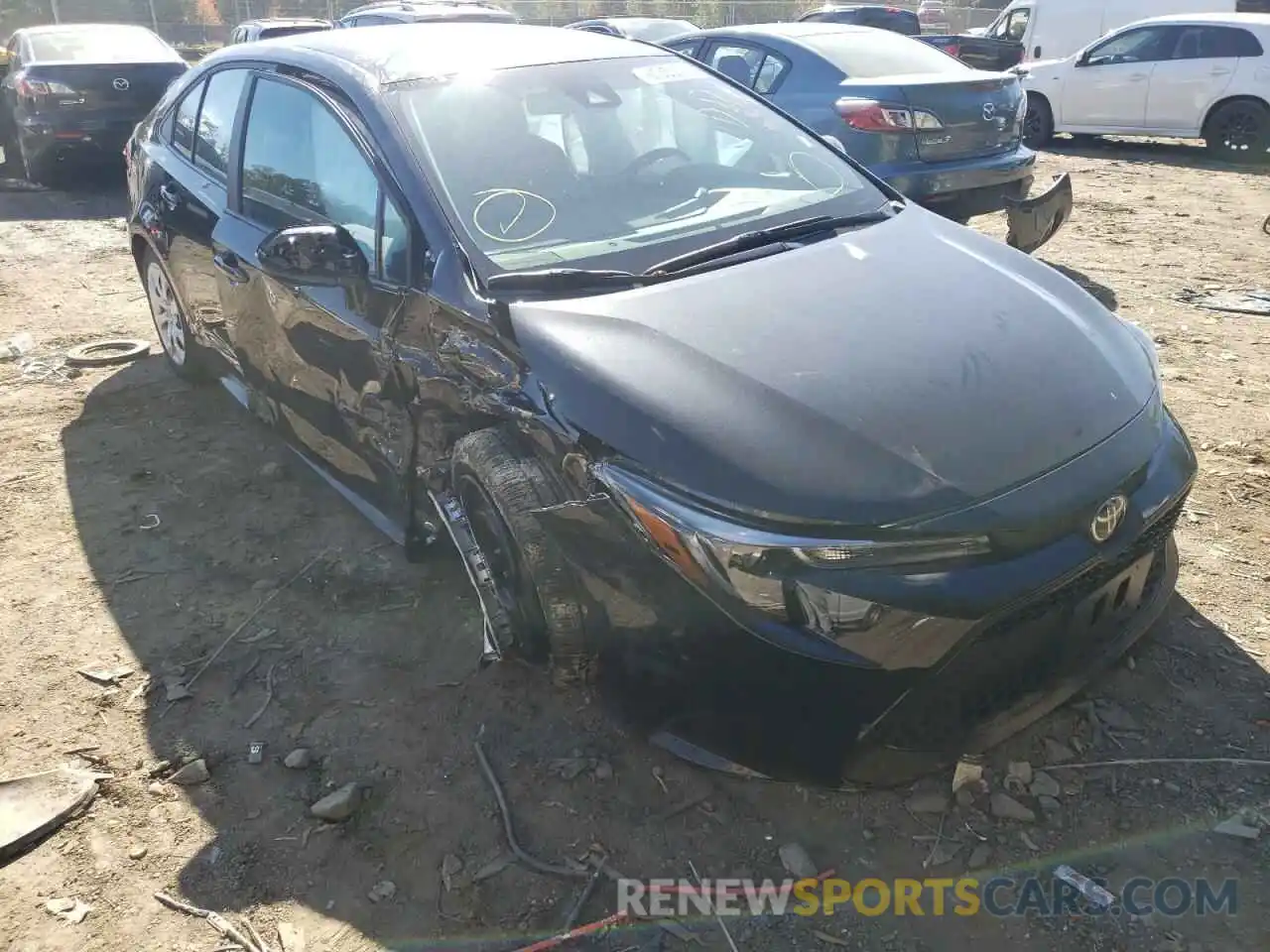 1 Photograph of a damaged car 5YFEPMAE0NP344816 TOYOTA COROLLA 2022