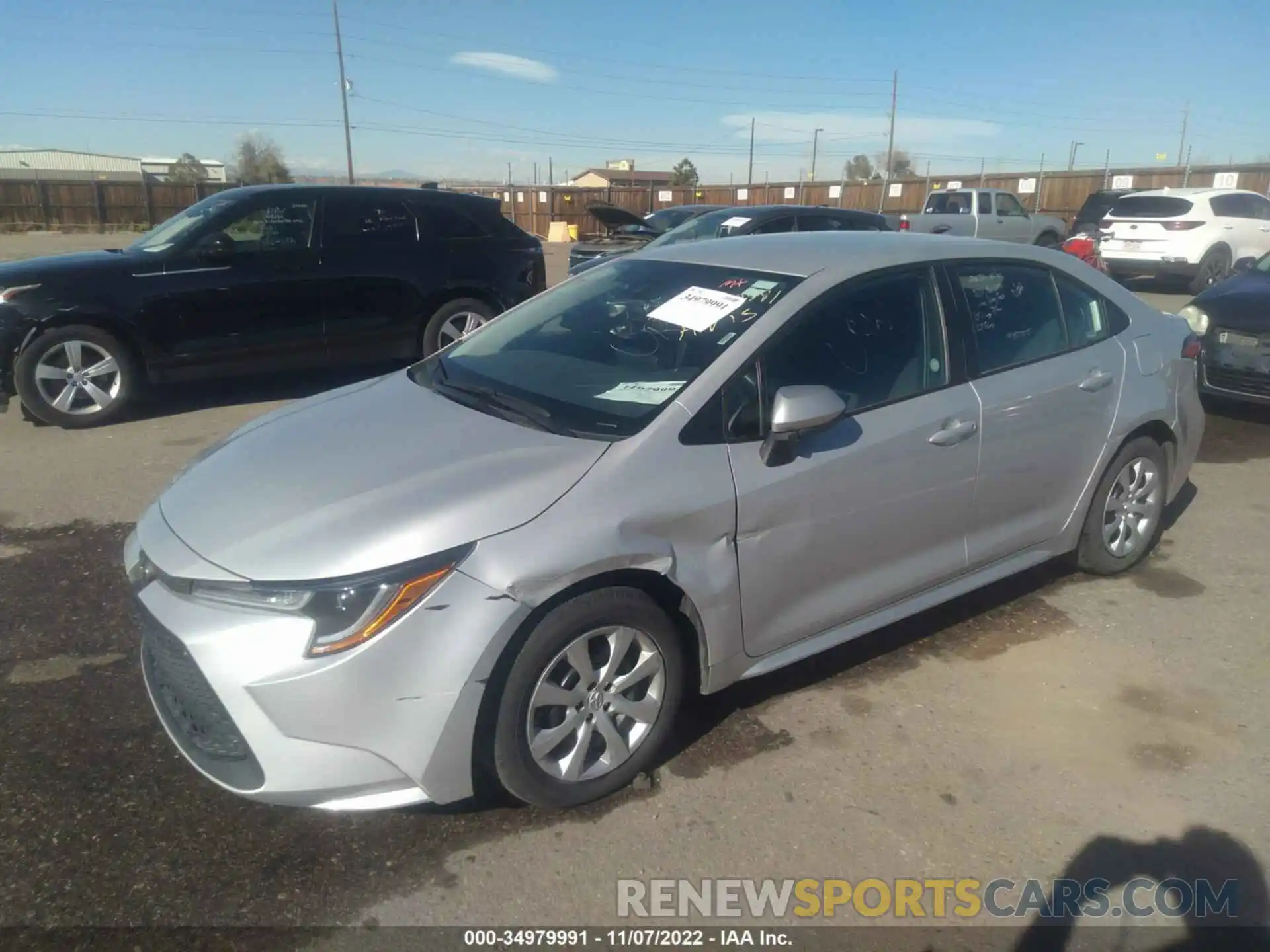 2 Photograph of a damaged car 5YFEPMAE1NP271553 TOYOTA COROLLA 2022