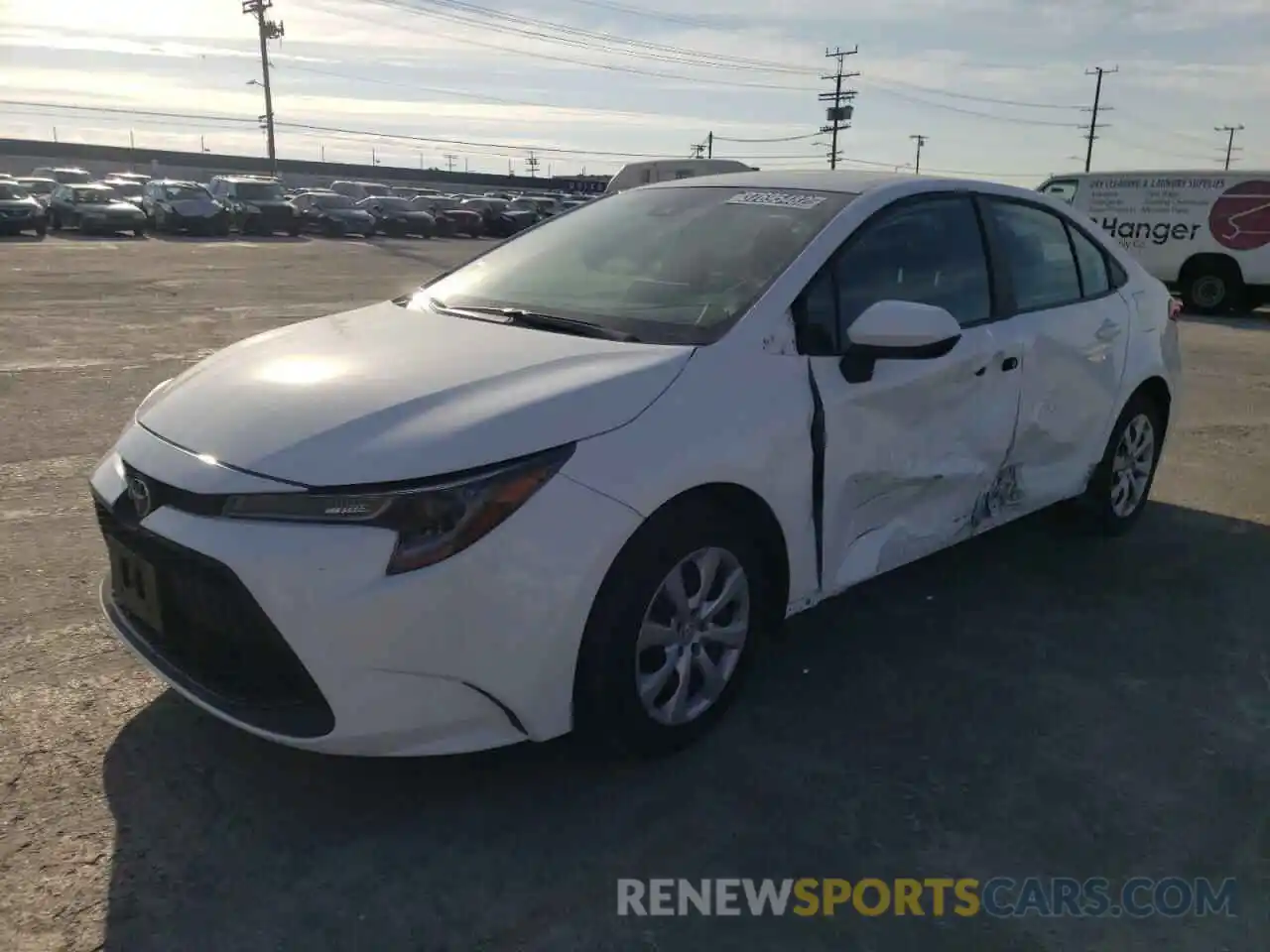 2 Photograph of a damaged car 5YFEPMAE1NP271987 TOYOTA COROLLA 2022