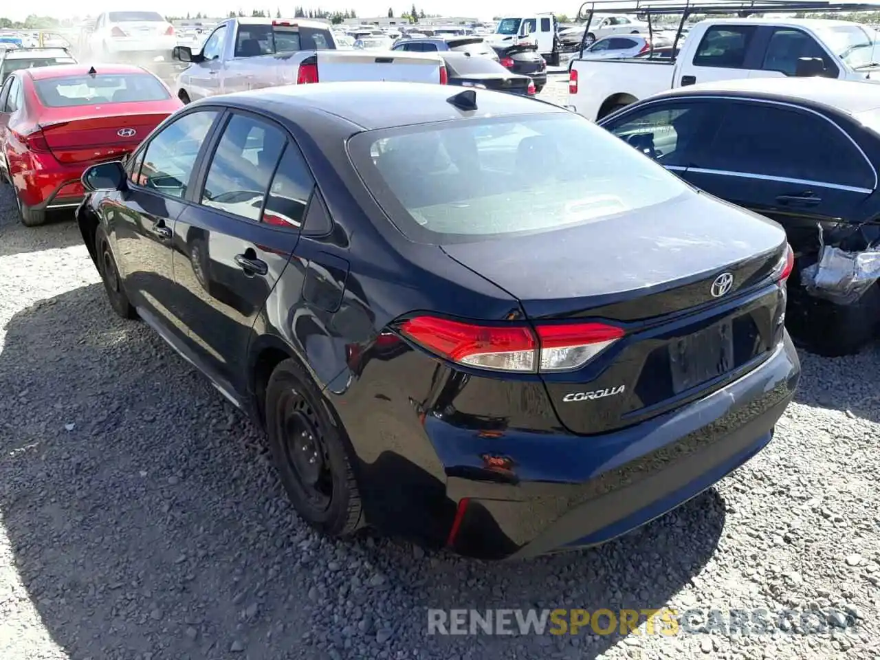 3 Photograph of a damaged car 5YFEPMAE1NP274226 TOYOTA COROLLA 2022