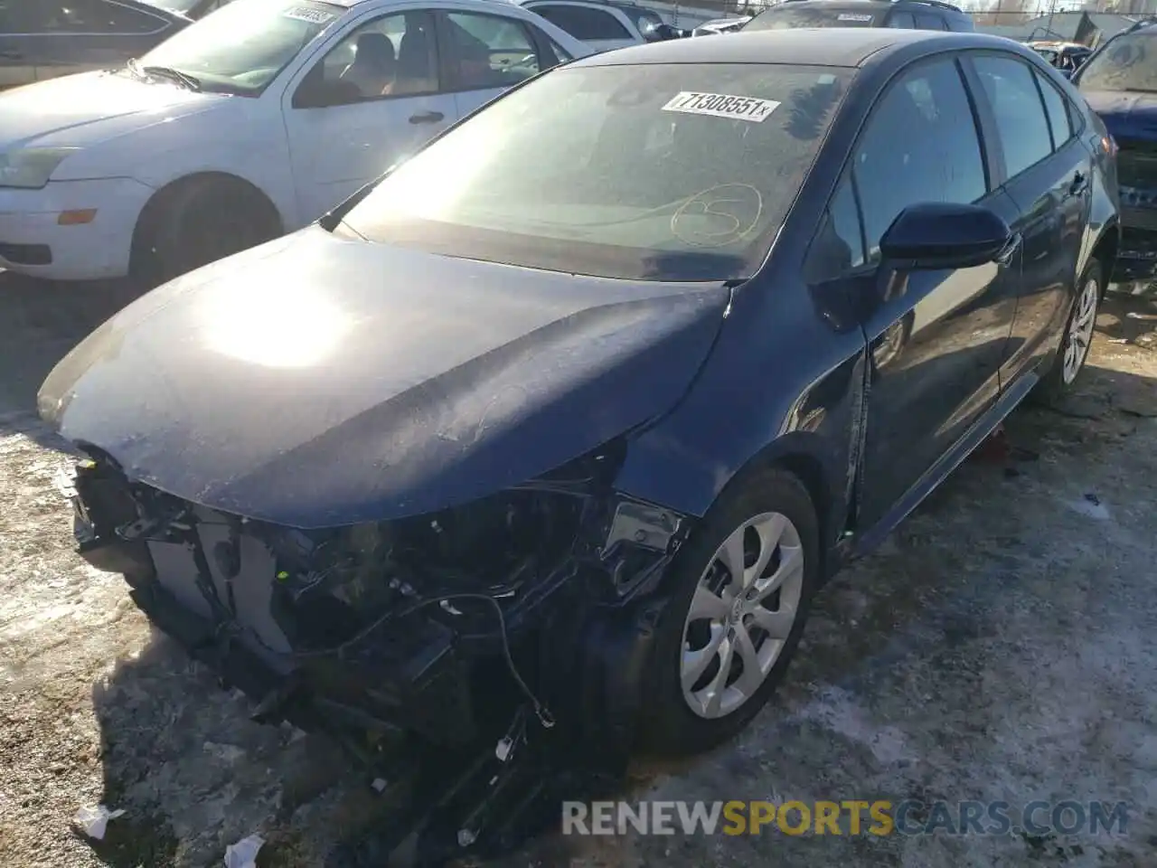 2 Photograph of a damaged car 5YFEPMAE1NP280933 TOYOTA COROLLA 2022