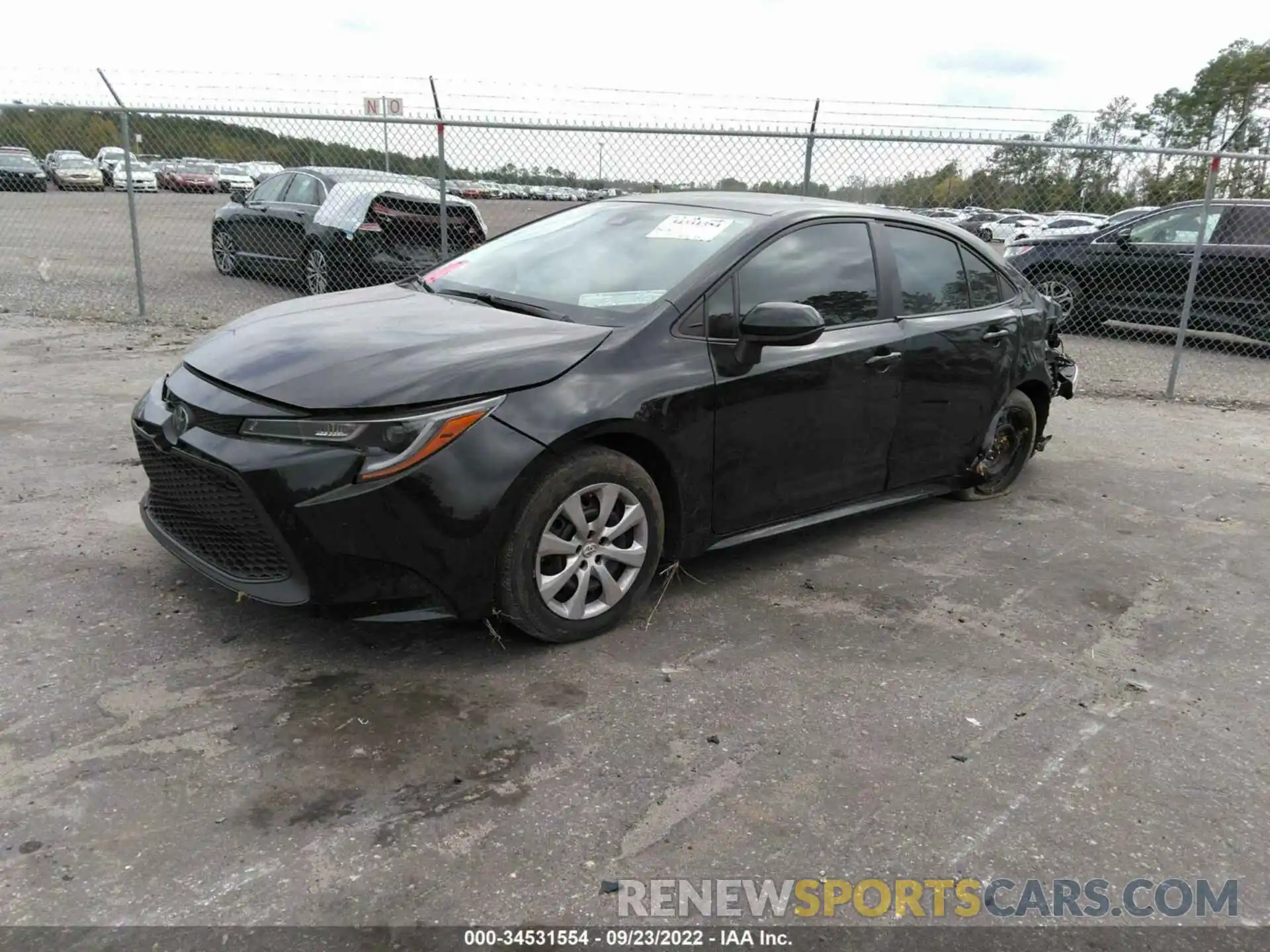 2 Photograph of a damaged car 5YFEPMAE1NP281760 TOYOTA COROLLA 2022