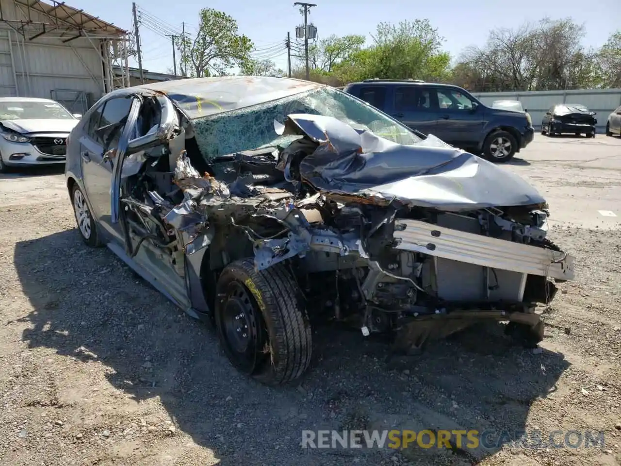 1 Photograph of a damaged car 5YFEPMAE1NP281869 TOYOTA COROLLA 2022