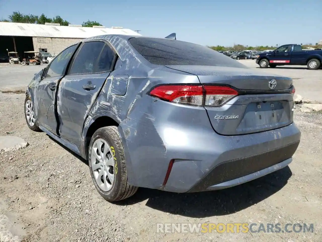 3 Photograph of a damaged car 5YFEPMAE1NP281869 TOYOTA COROLLA 2022