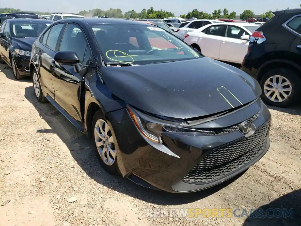 1 Photograph of a damaged car 5YFEPMAE1NP287543 TOYOTA COROLLA 2022