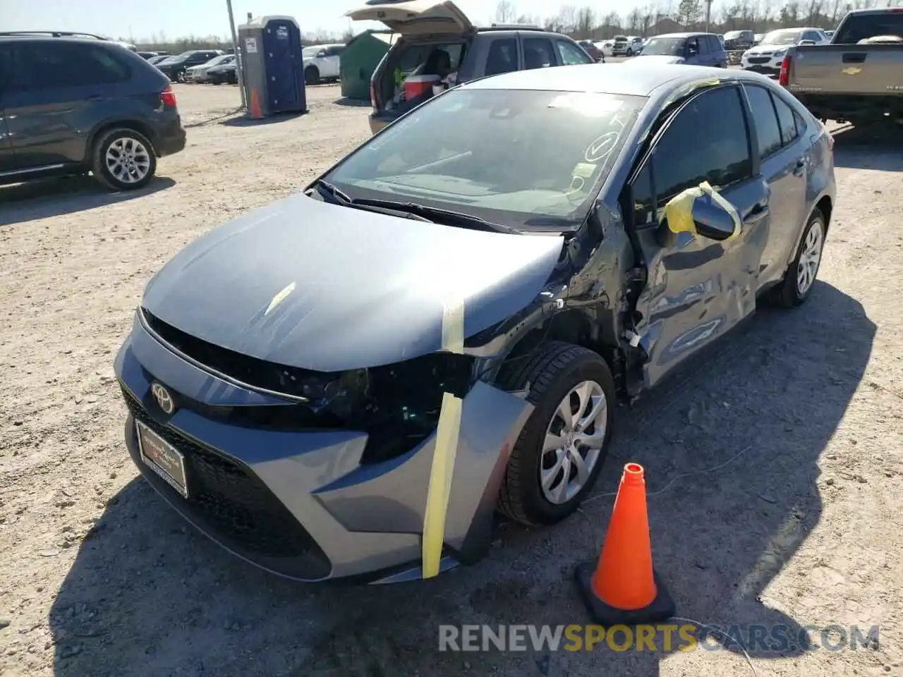 2 Photograph of a damaged car 5YFEPMAE1NP294489 TOYOTA COROLLA 2022