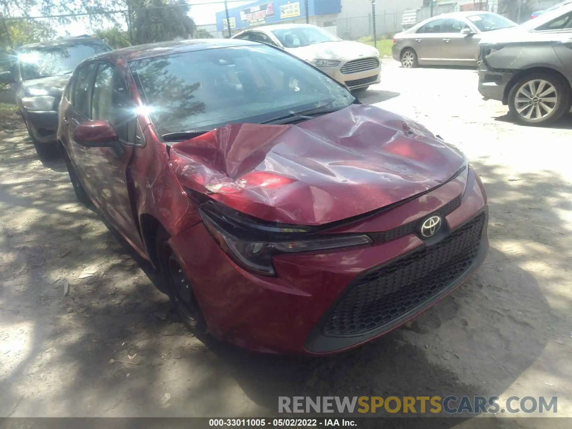 1 Photograph of a damaged car 5YFEPMAE1NP296050 TOYOTA COROLLA 2022