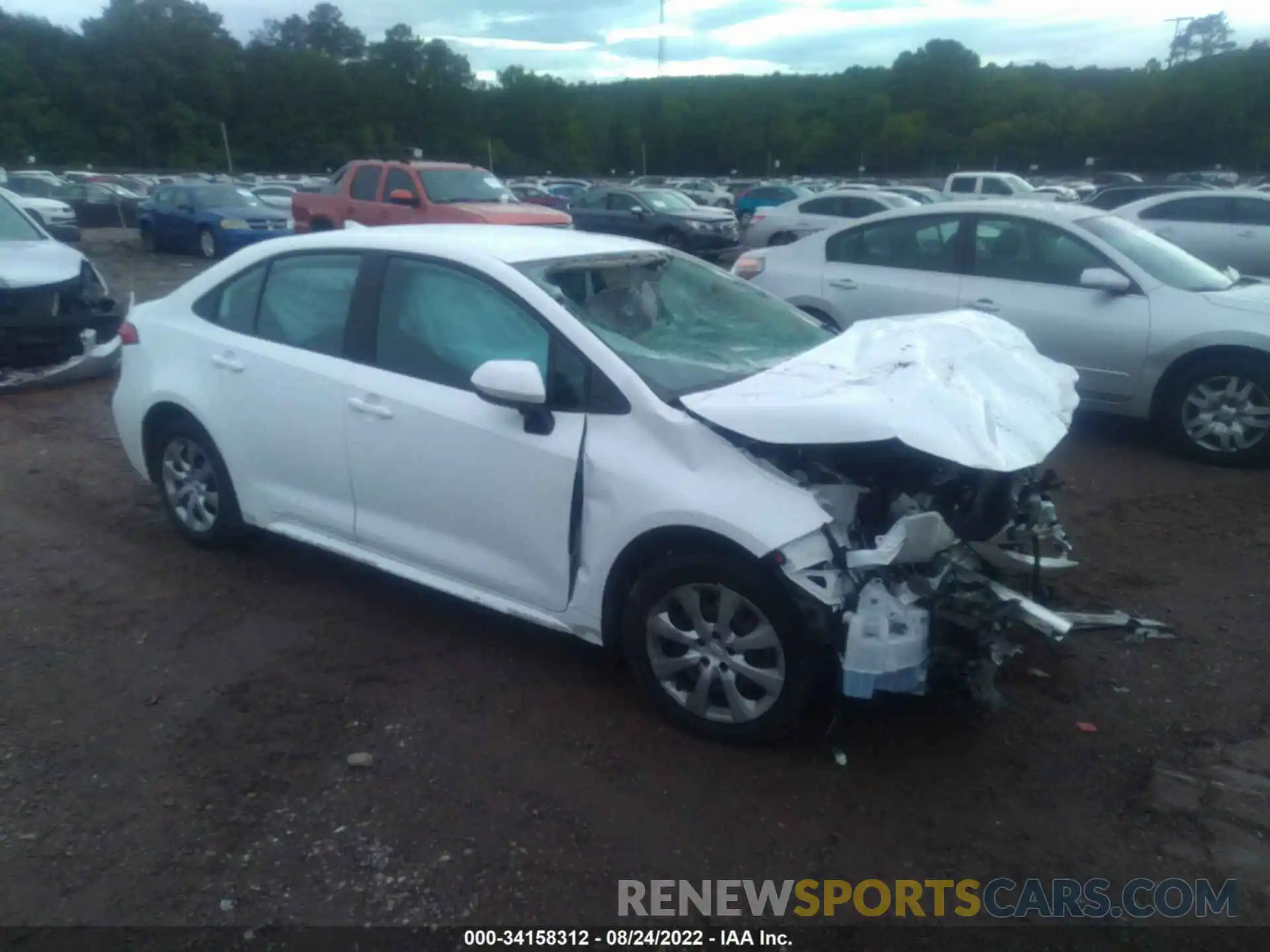 1 Photograph of a damaged car 5YFEPMAE1NP296260 TOYOTA COROLLA 2022