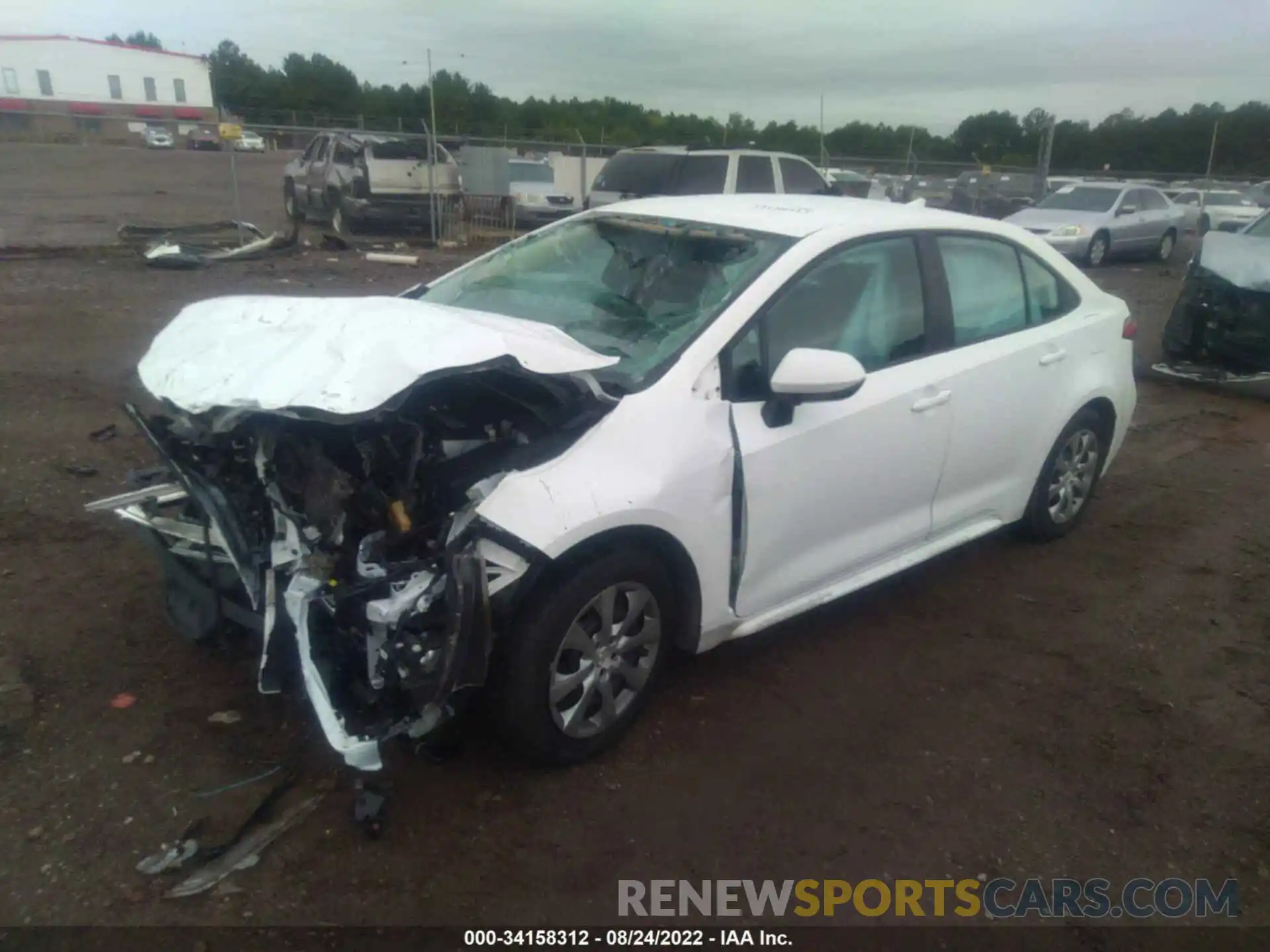 2 Photograph of a damaged car 5YFEPMAE1NP296260 TOYOTA COROLLA 2022