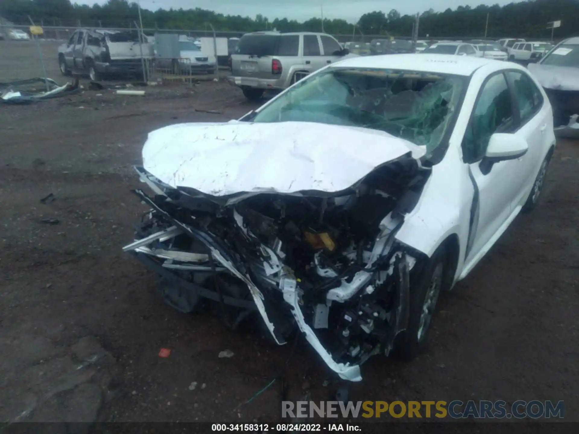 6 Photograph of a damaged car 5YFEPMAE1NP296260 TOYOTA COROLLA 2022