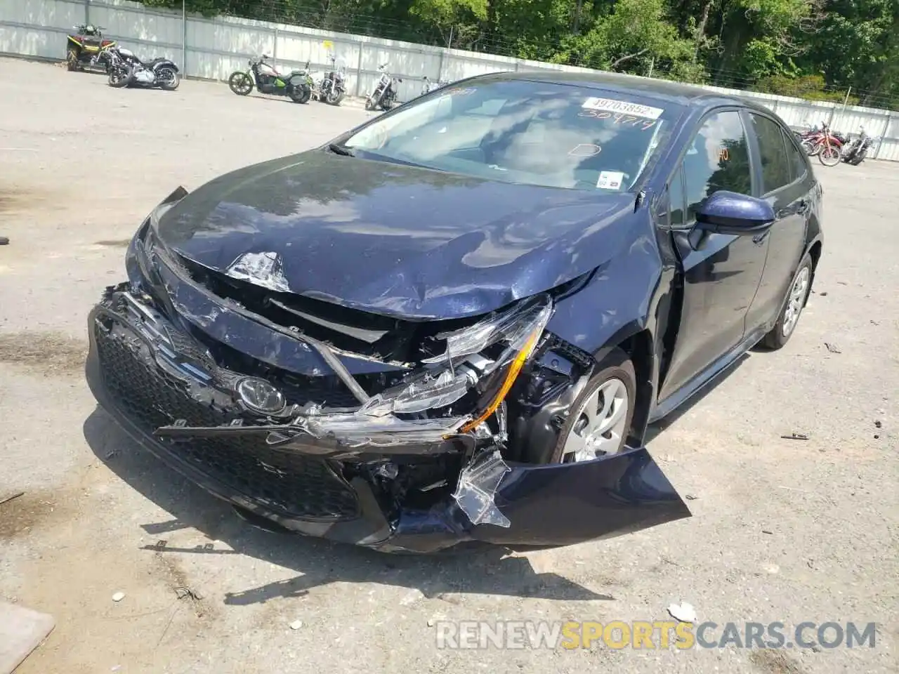 2 Photograph of a damaged car 5YFEPMAE1NP304714 TOYOTA COROLLA 2022