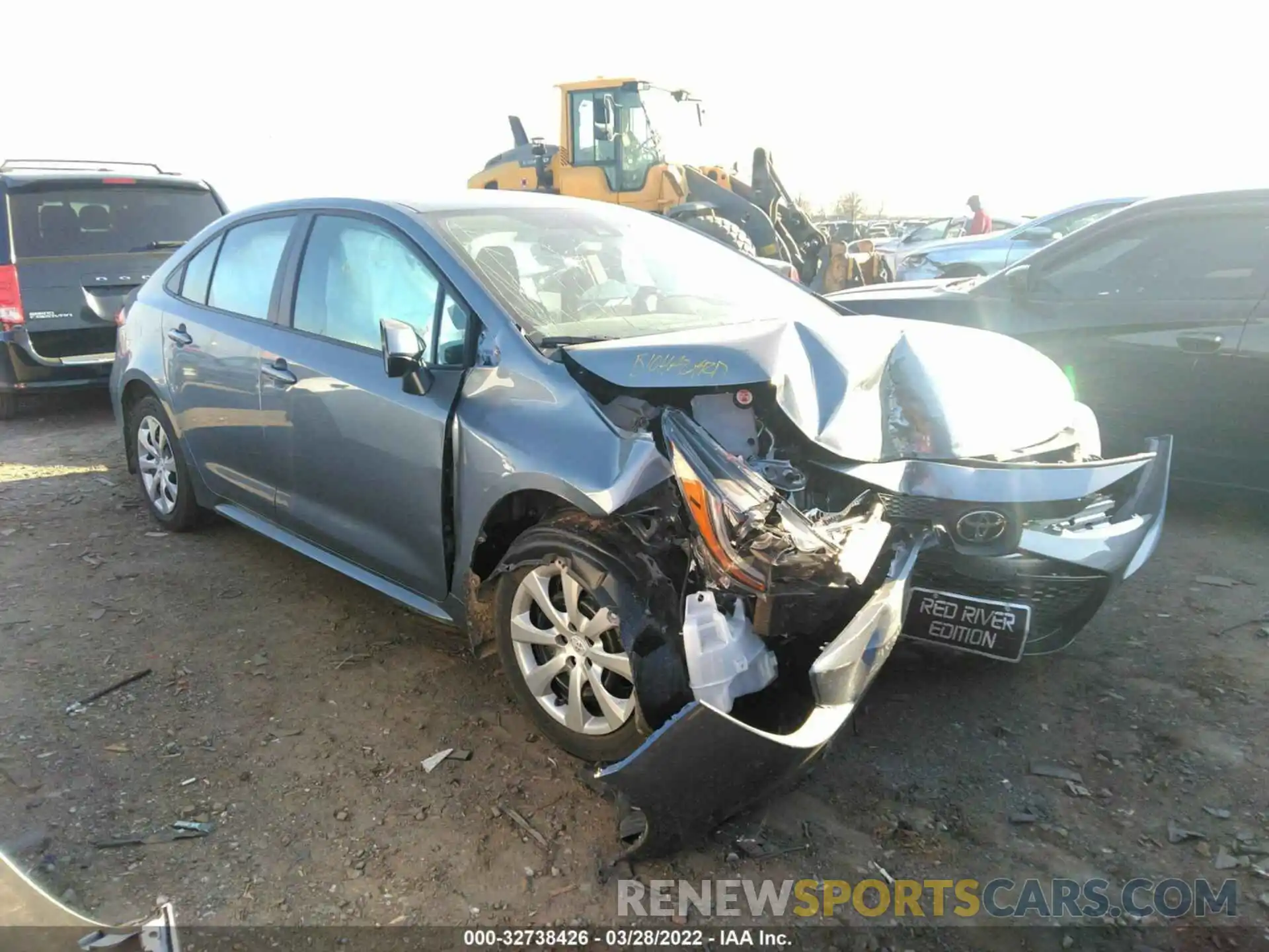 1 Photograph of a damaged car 5YFEPMAE1NP306947 TOYOTA COROLLA 2022