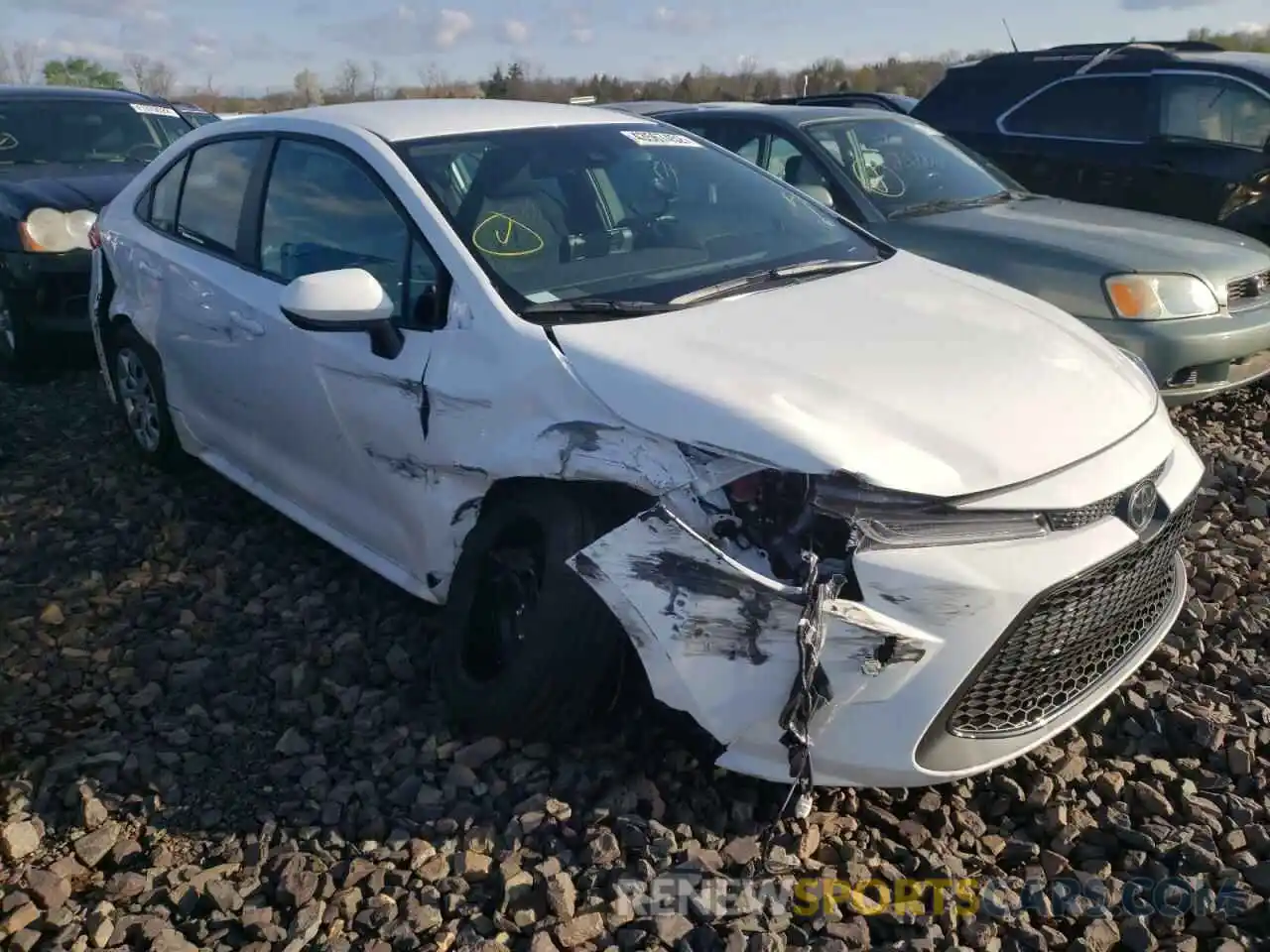 1 Photograph of a damaged car 5YFEPMAE1NP307855 TOYOTA COROLLA 2022