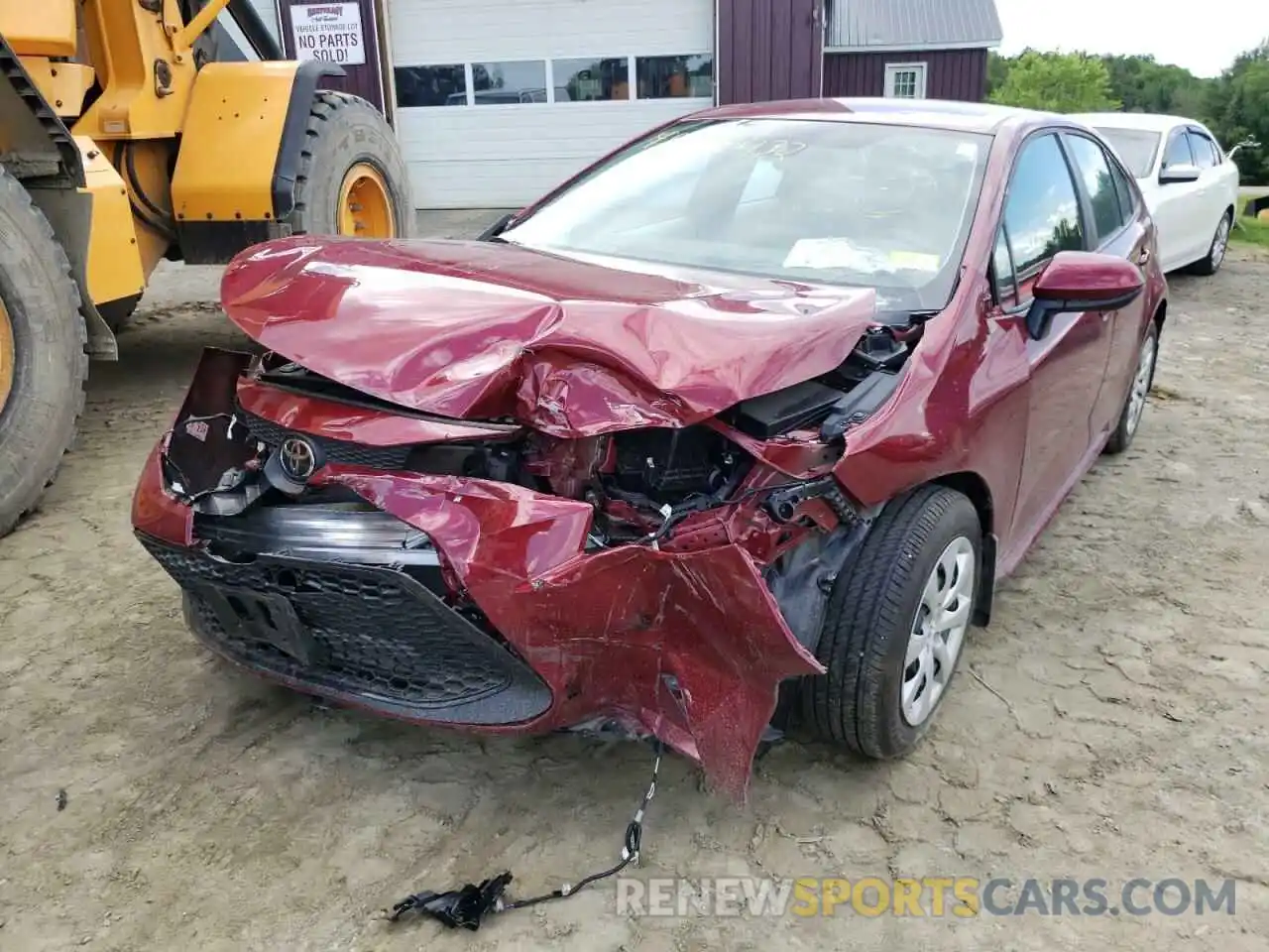 2 Photograph of a damaged car 5YFEPMAE1NP308424 TOYOTA COROLLA 2022