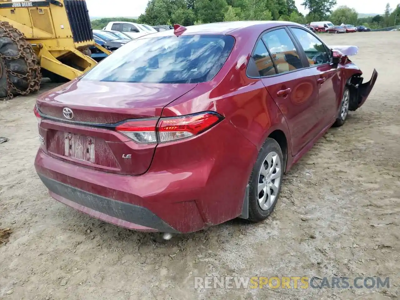 4 Photograph of a damaged car 5YFEPMAE1NP308424 TOYOTA COROLLA 2022