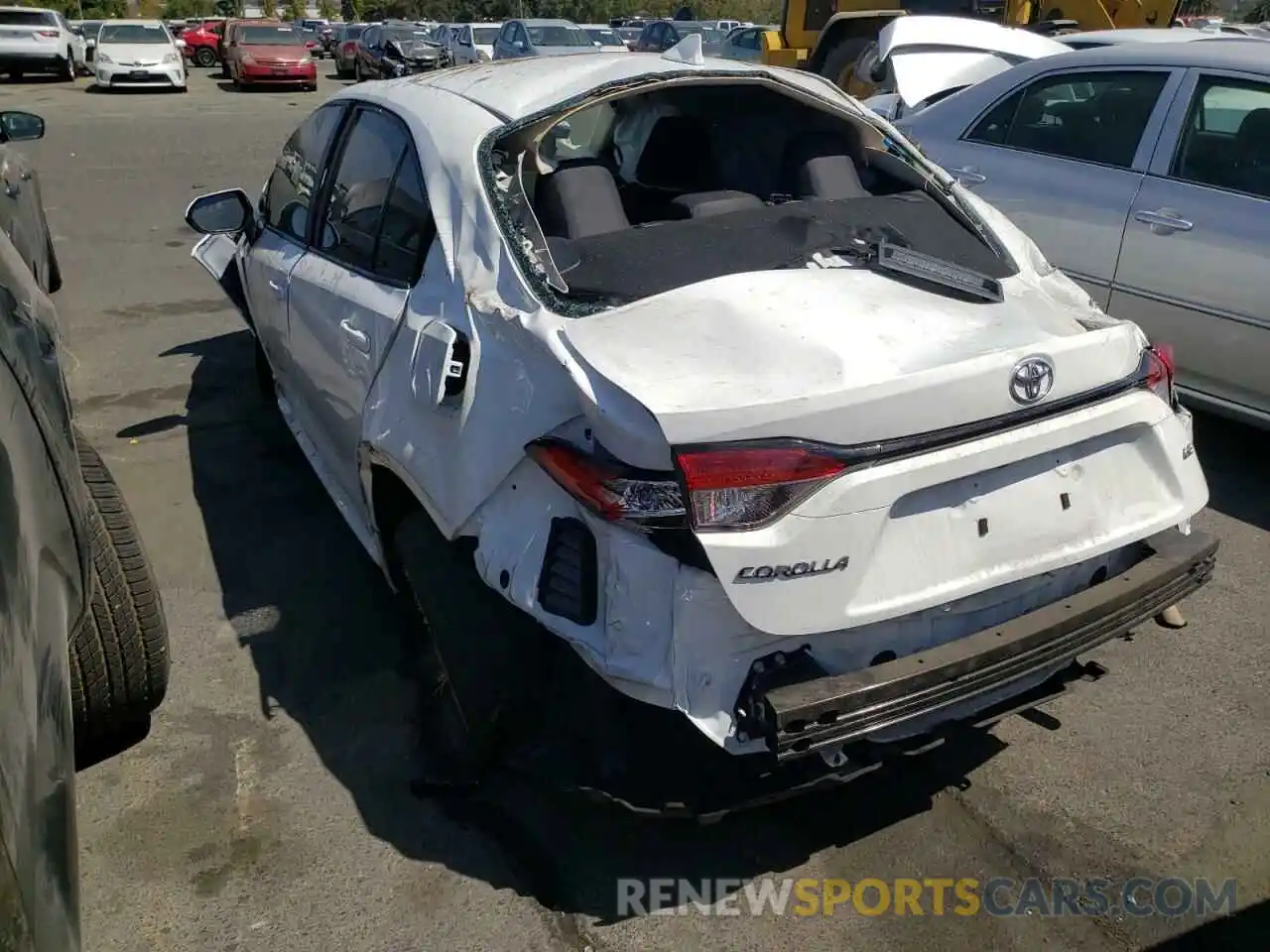 3 Photograph of a damaged car 5YFEPMAE1NP309170 TOYOTA COROLLA 2022