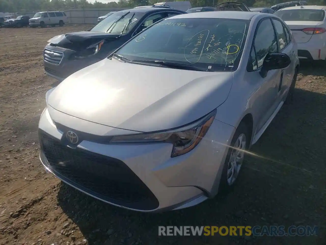 2 Photograph of a damaged car 5YFEPMAE1NP309346 TOYOTA COROLLA 2022