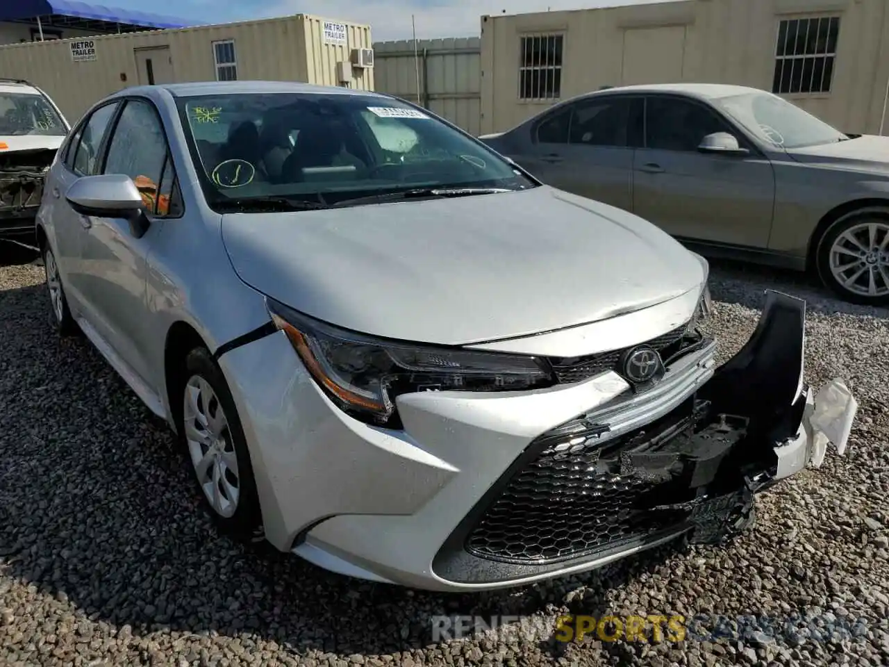 1 Photograph of a damaged car 5YFEPMAE1NP309914 TOYOTA COROLLA 2022