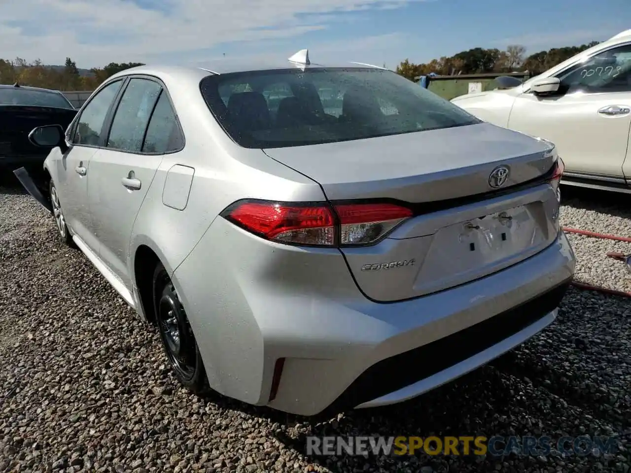 3 Photograph of a damaged car 5YFEPMAE1NP309914 TOYOTA COROLLA 2022