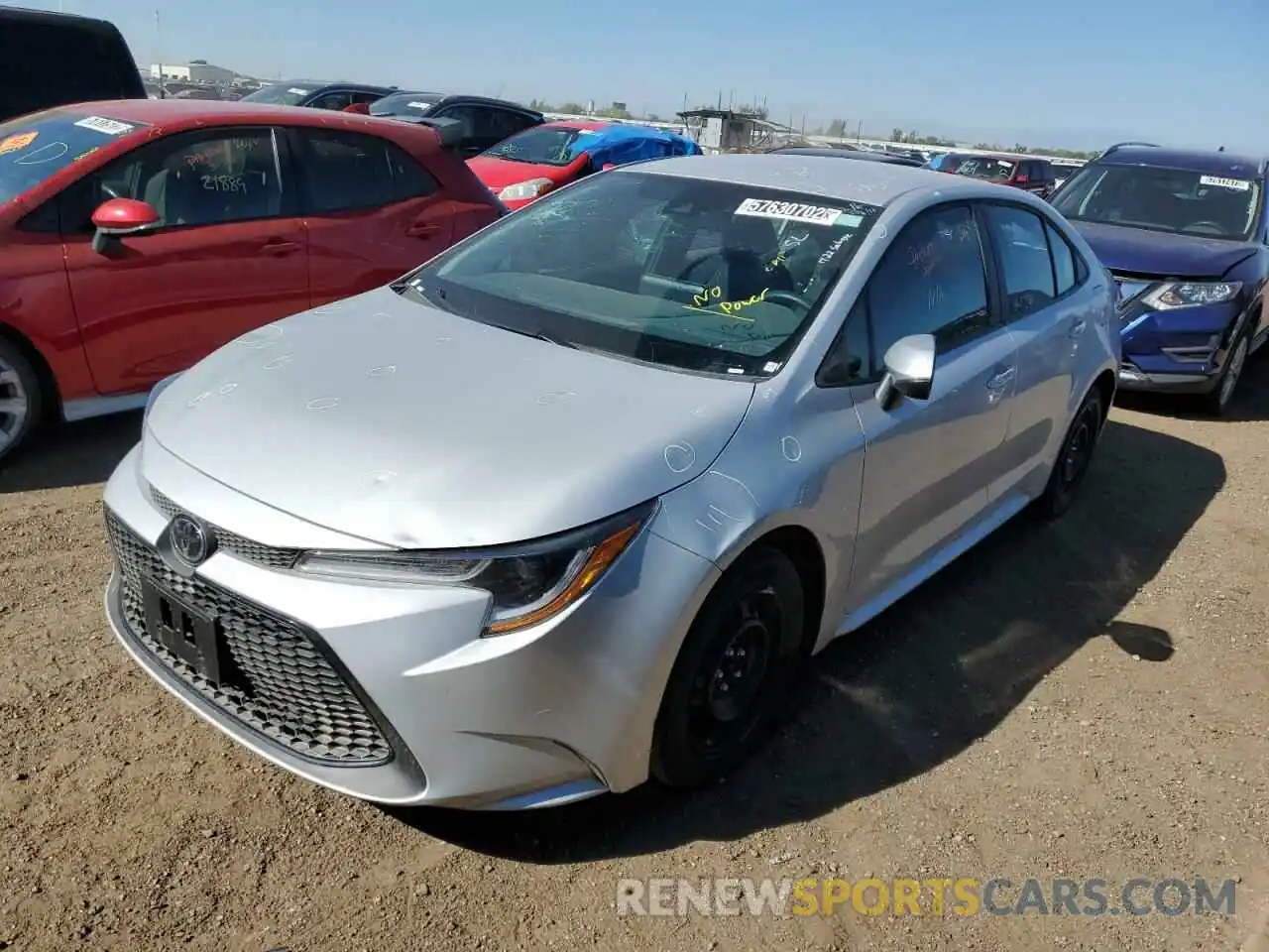 2 Photograph of a damaged car 5YFEPMAE1NP312179 TOYOTA COROLLA 2022