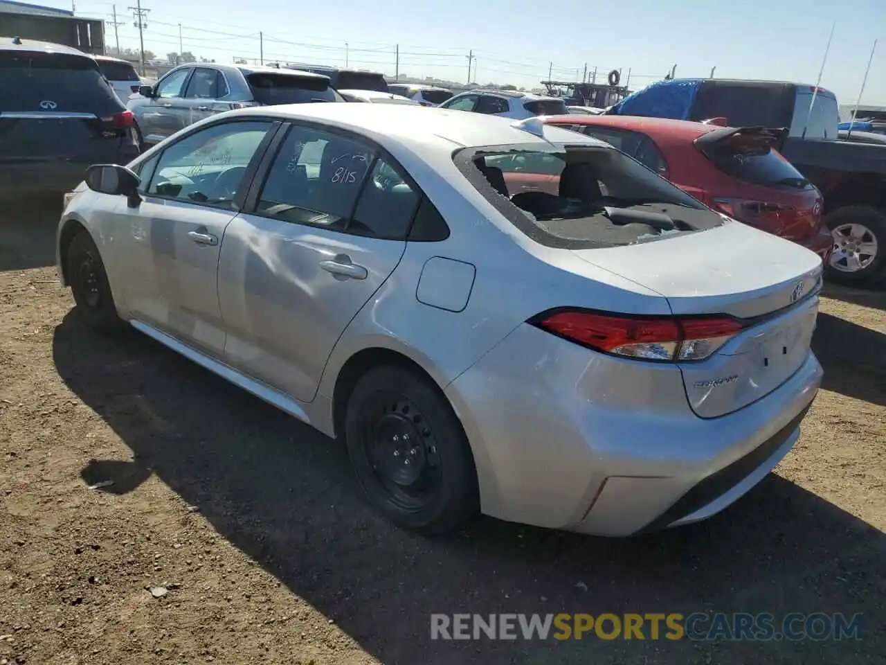 3 Photograph of a damaged car 5YFEPMAE1NP312179 TOYOTA COROLLA 2022