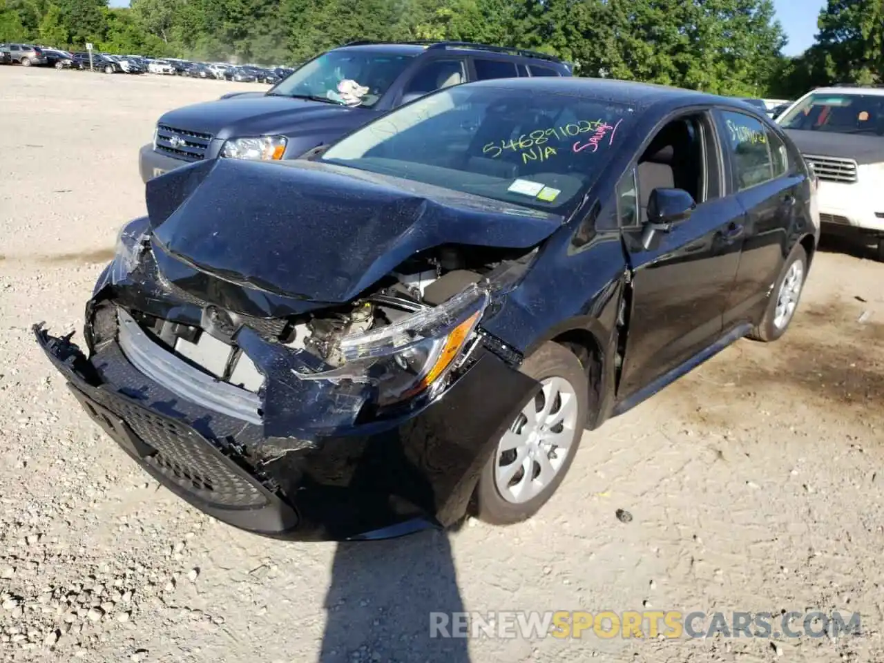 2 Photograph of a damaged car 5YFEPMAE1NP331086 TOYOTA COROLLA 2022