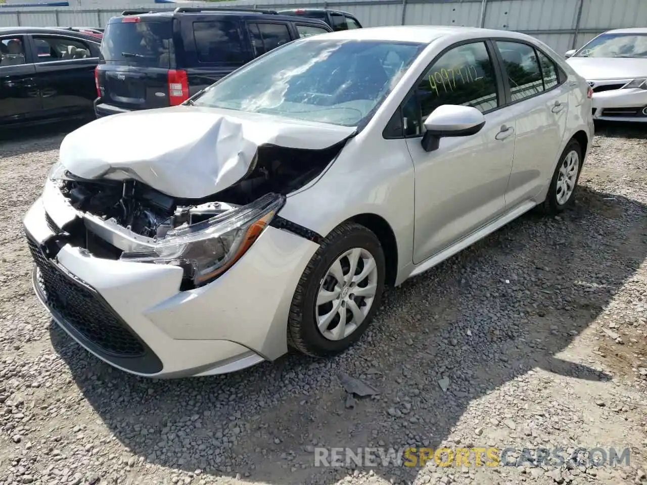 2 Photograph of a damaged car 5YFEPMAE1NP336384 TOYOTA COROLLA 2022