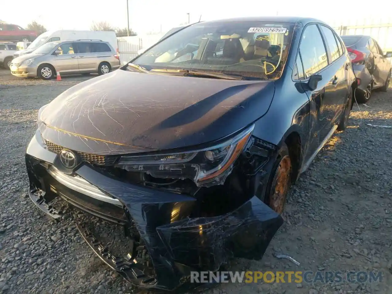 2 Photograph of a damaged car 5YFEPMAE2NP272727 TOYOTA COROLLA 2022