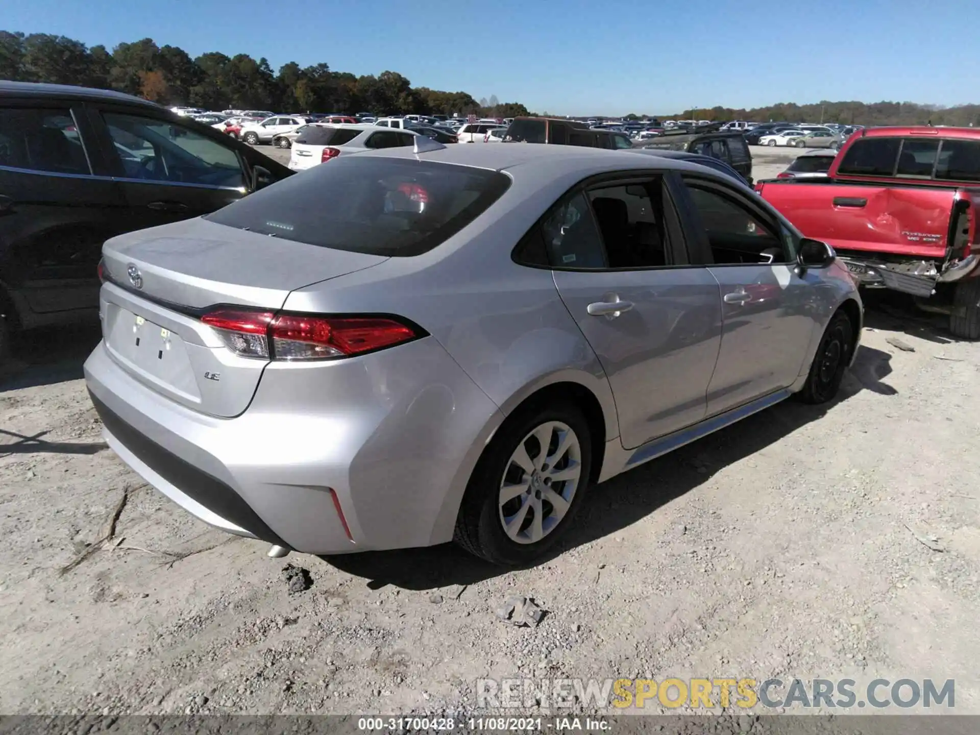 4 Photograph of a damaged car 5YFEPMAE2NP275434 TOYOTA COROLLA 2022