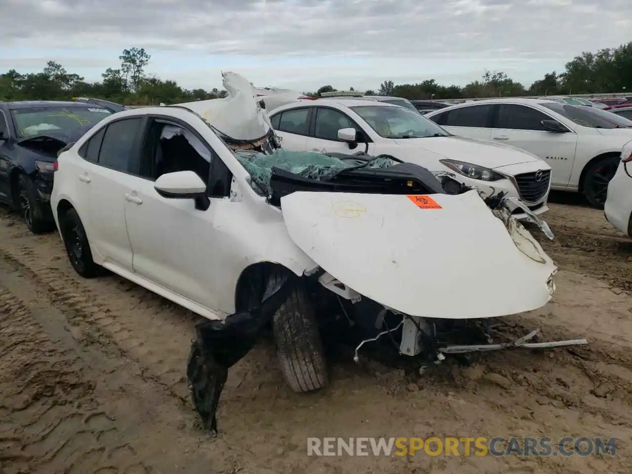 1 Photograph of a damaged car 5YFEPMAE2NP276356 TOYOTA COROLLA 2022