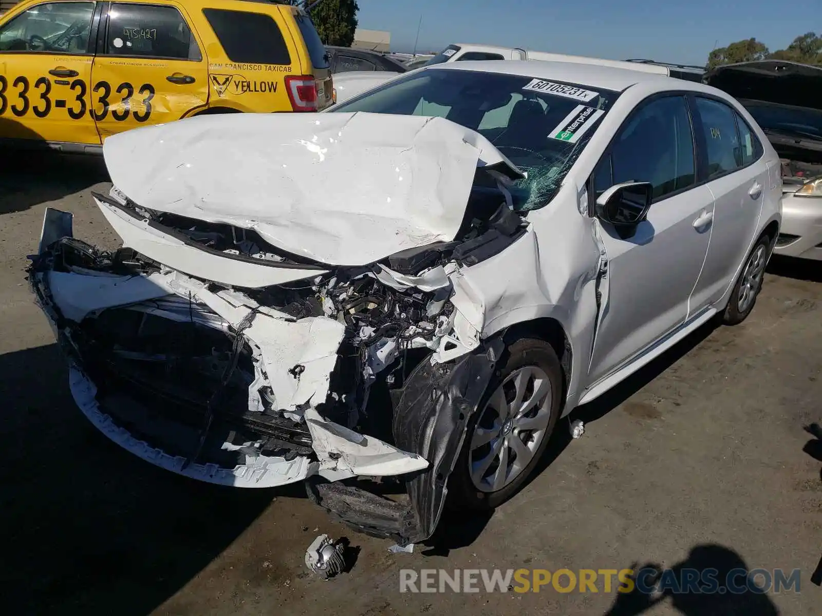 2 Photograph of a damaged car 5YFEPMAE2NP277524 TOYOTA COROLLA 2022