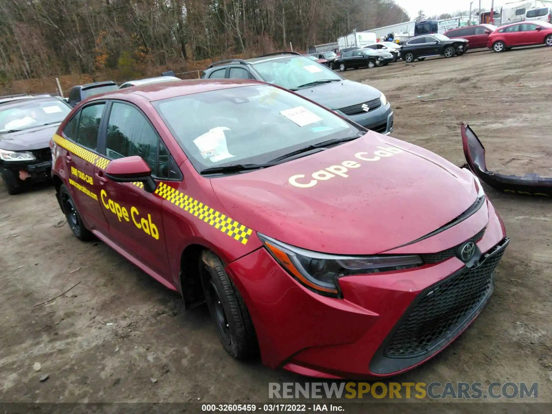 1 Photograph of a damaged car 5YFEPMAE2NP279631 TOYOTA COROLLA 2022