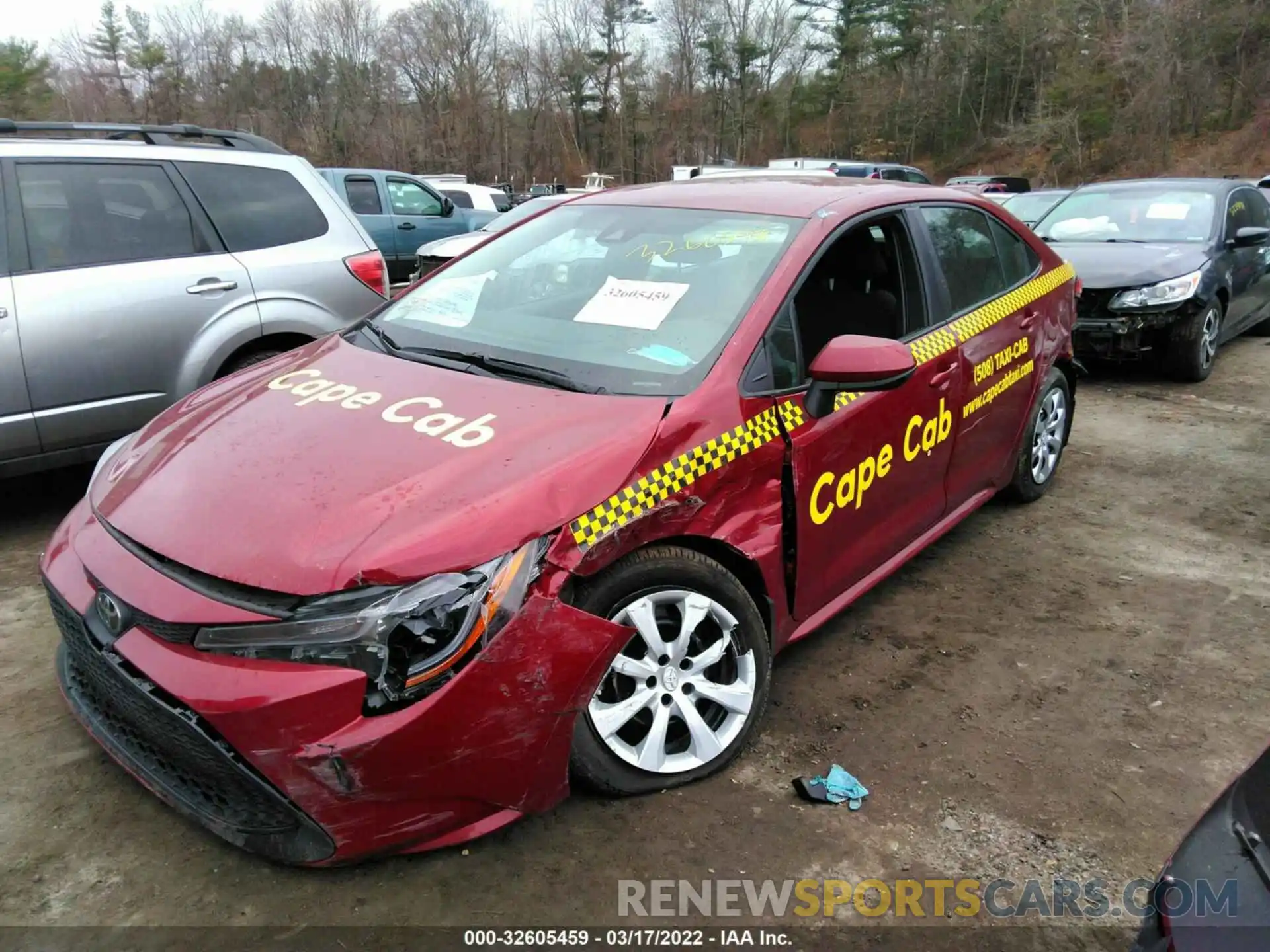 2 Photograph of a damaged car 5YFEPMAE2NP279631 TOYOTA COROLLA 2022