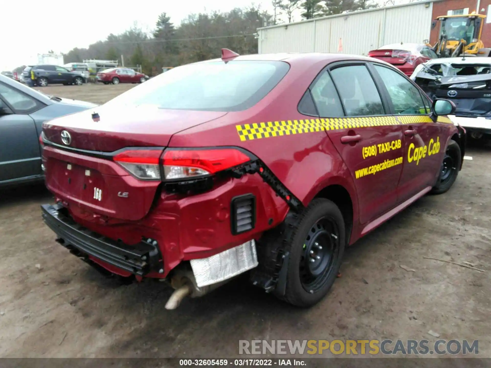 4 Photograph of a damaged car 5YFEPMAE2NP279631 TOYOTA COROLLA 2022