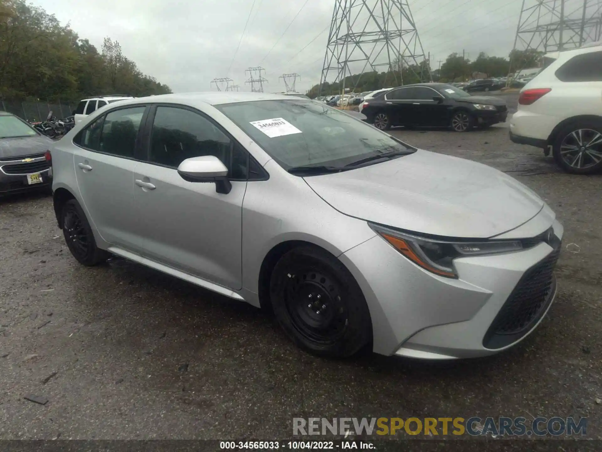 1 Photograph of a damaged car 5YFEPMAE2NP284019 TOYOTA COROLLA 2022