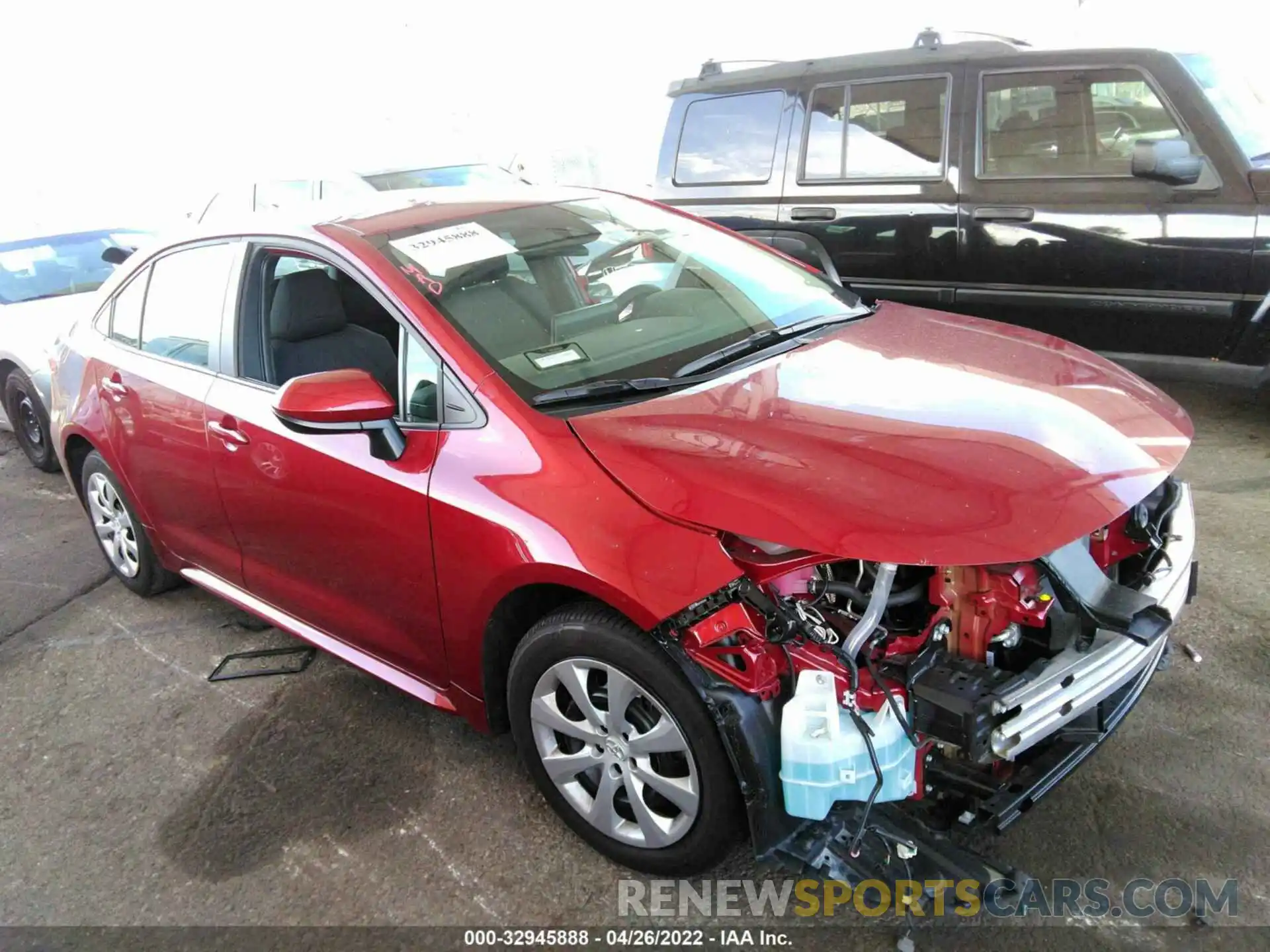 1 Photograph of a damaged car 5YFEPMAE2NP286871 TOYOTA COROLLA 2022