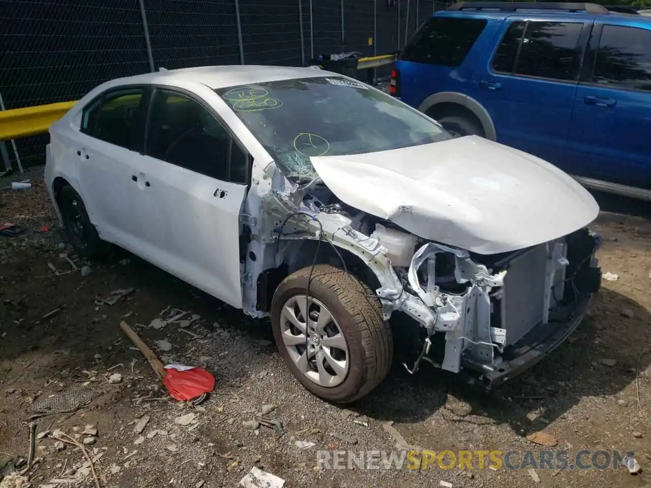 1 Photograph of a damaged car 5YFEPMAE2NP296316 TOYOTA COROLLA 2022