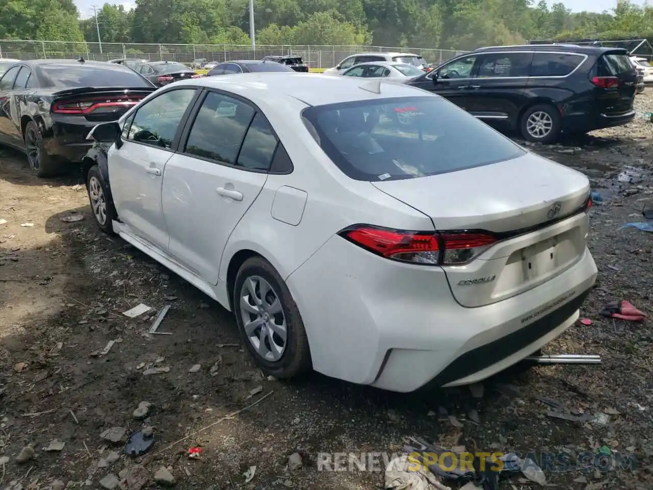 3 Photograph of a damaged car 5YFEPMAE2NP296316 TOYOTA COROLLA 2022