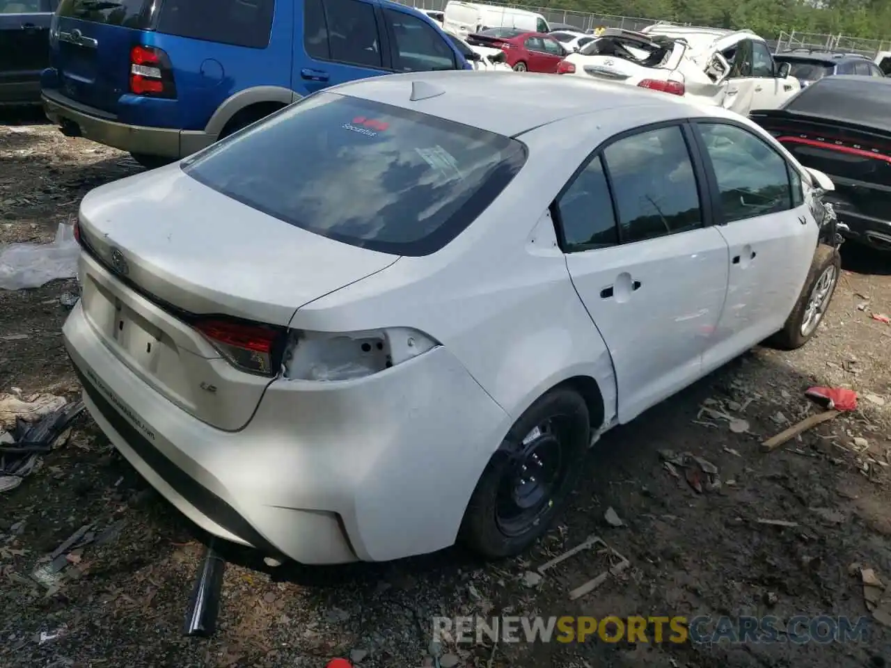 4 Photograph of a damaged car 5YFEPMAE2NP296316 TOYOTA COROLLA 2022