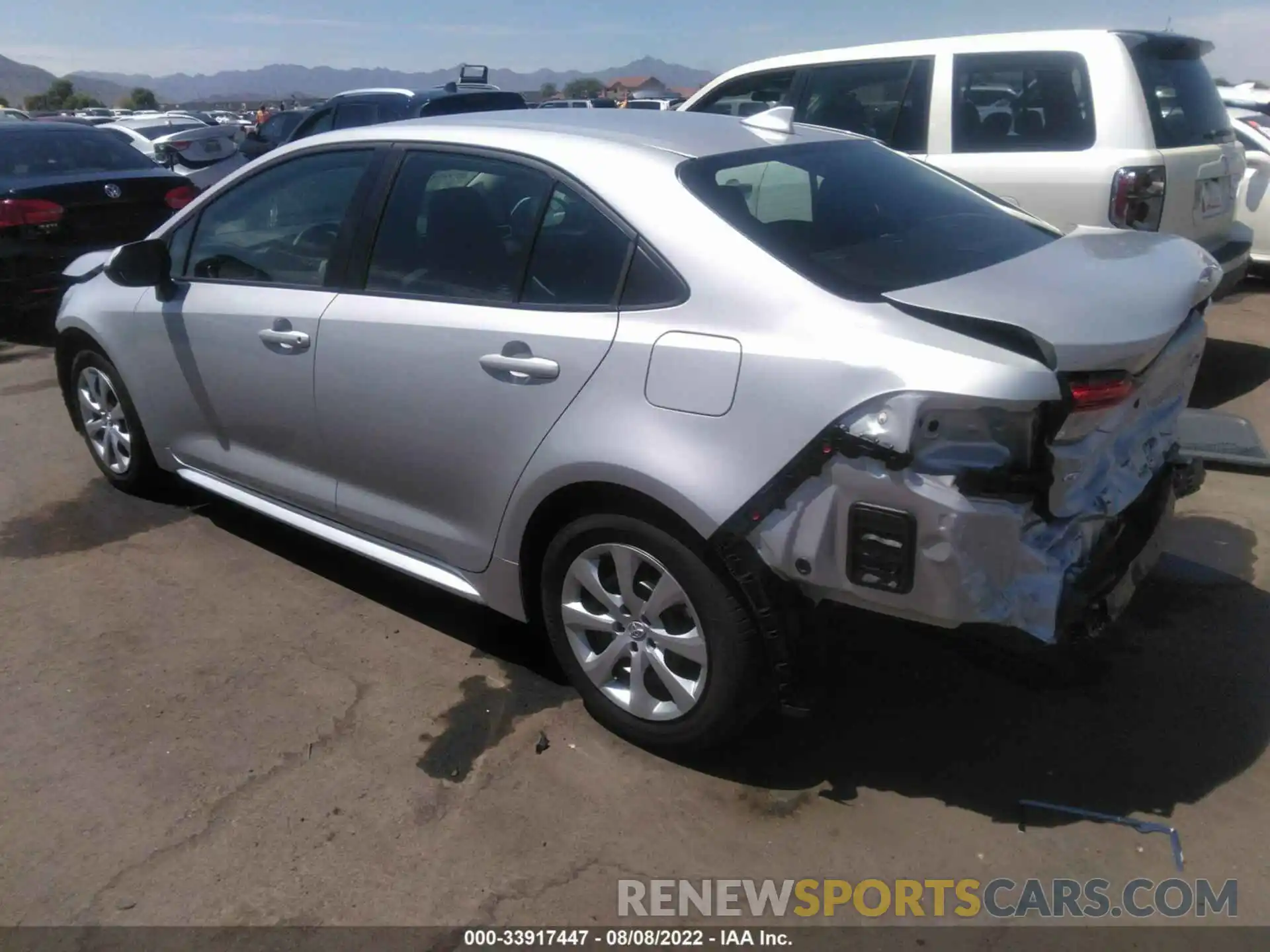 3 Photograph of a damaged car 5YFEPMAE2NP302308 TOYOTA COROLLA 2022