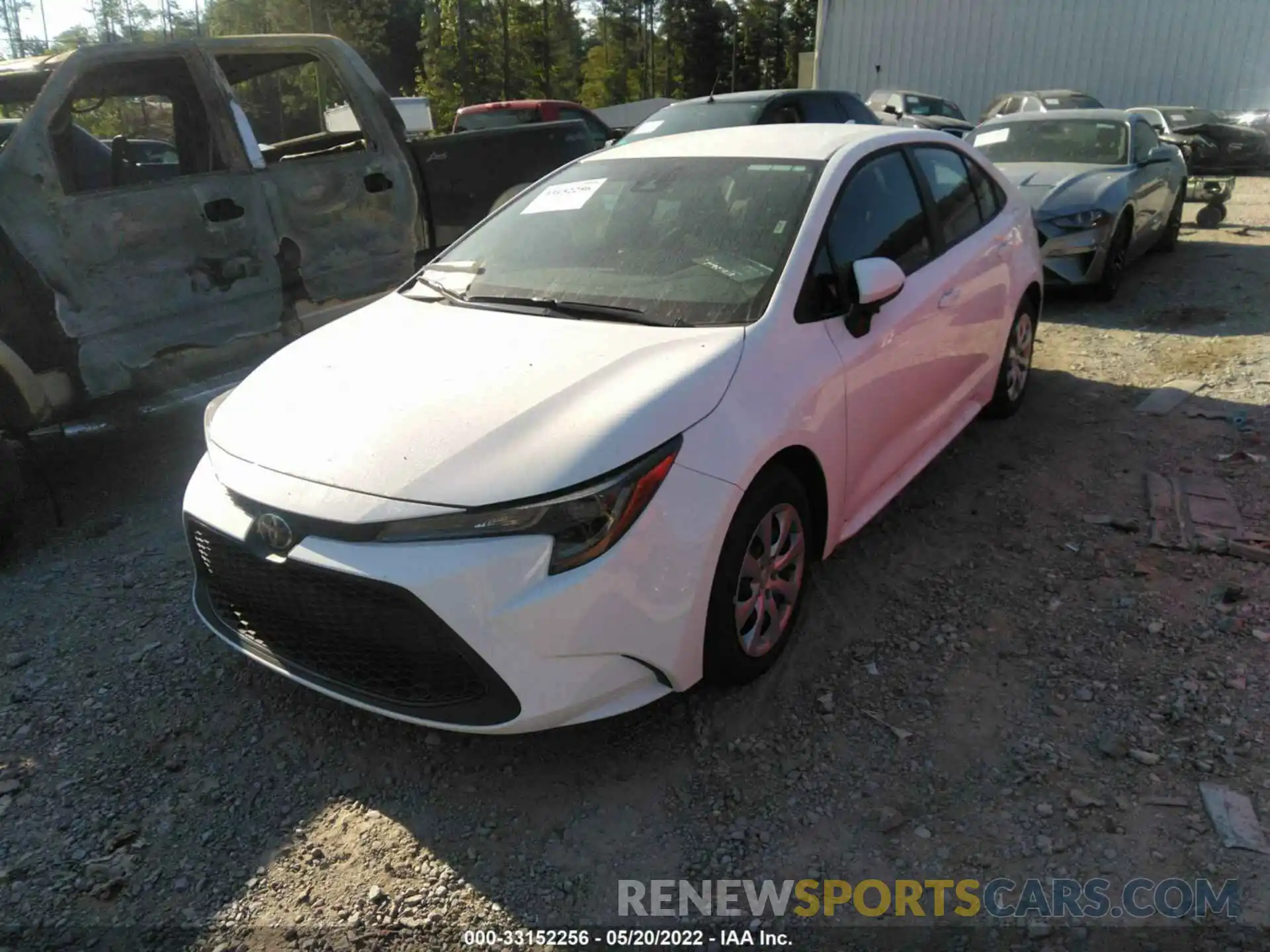 2 Photograph of a damaged car 5YFEPMAE2NP306472 TOYOTA COROLLA 2022