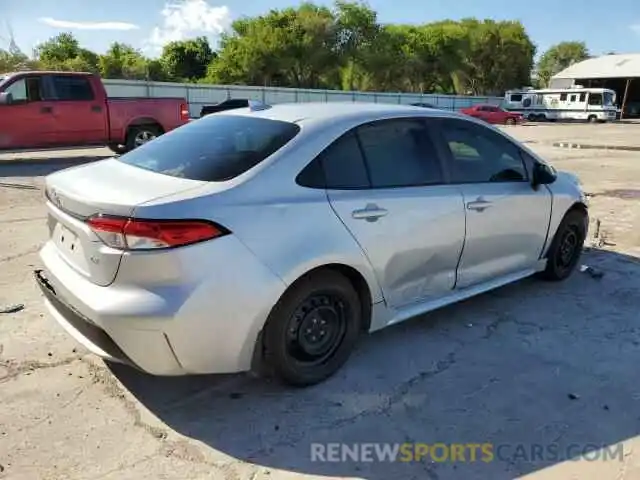 3 Photograph of a damaged car 5YFEPMAE2NP311722 TOYOTA COROLLA 2022